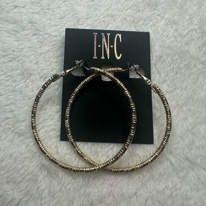 INC International Concepts Gold Hoop Earrings